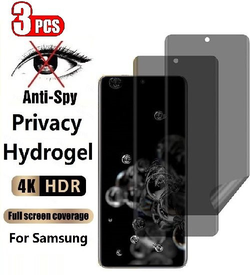 3er Pack Samsung Galaxy Hydrogel Privacy Screen Protector Anti Spy Displayschutz für Galaxy A52S A53 A54 A55 A70 A71 A72 A73 M12 M31 M31S M51 M52 5G Transparent - Bild 1