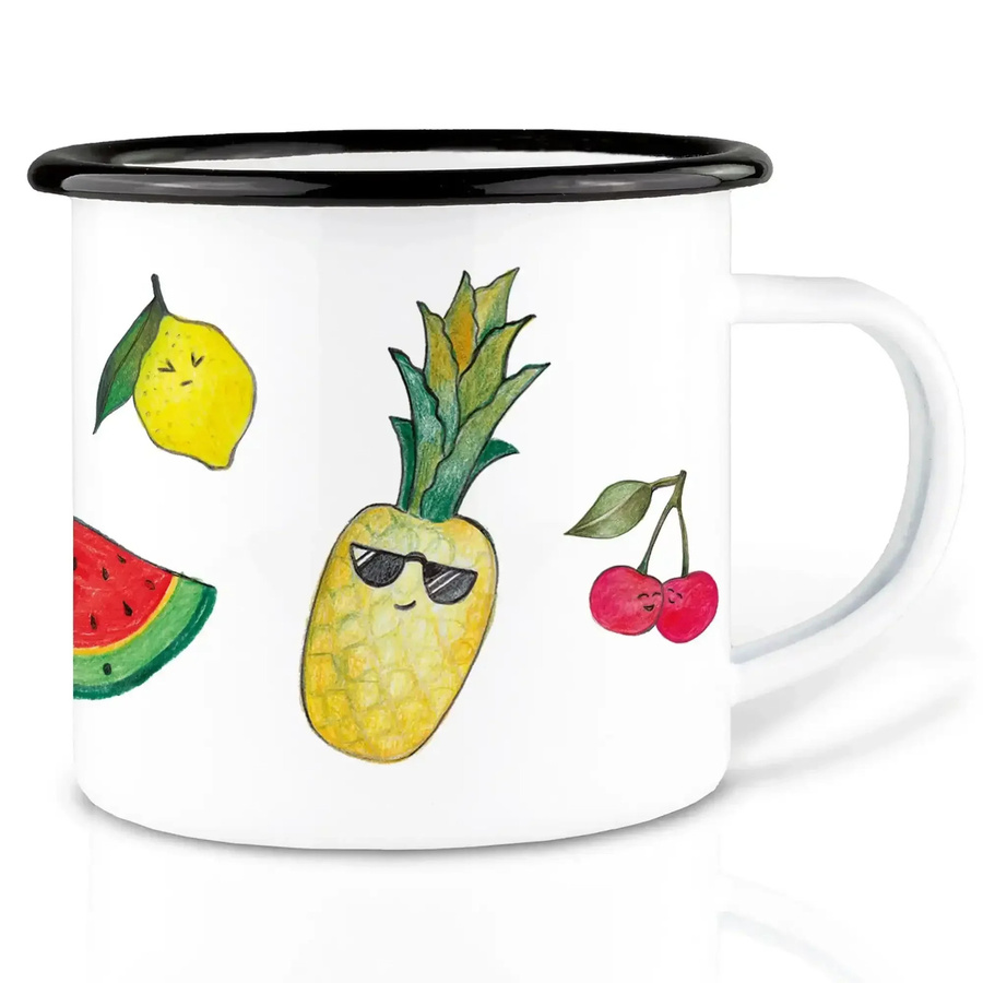 Ligarti Emaillebecher Obst 300 ml - Bild 1