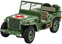 COBI Konstruktionsspielzeug Willys MB Medical Jeep aus Klemmbausteinen, Zweiter Weltkrieg Militärset, Rot, Maßstab 1:12 - Bild 1