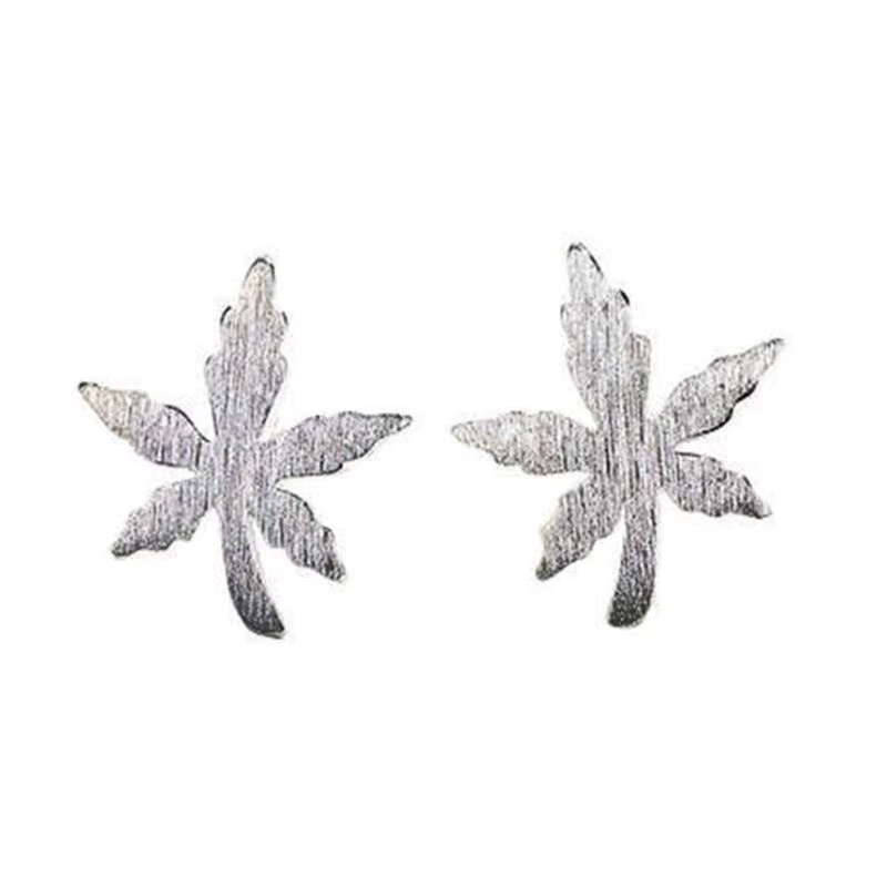 Ohrstecker GaGa-Duck, 925 Silber, Blatt-Design, Damen - Bild 3