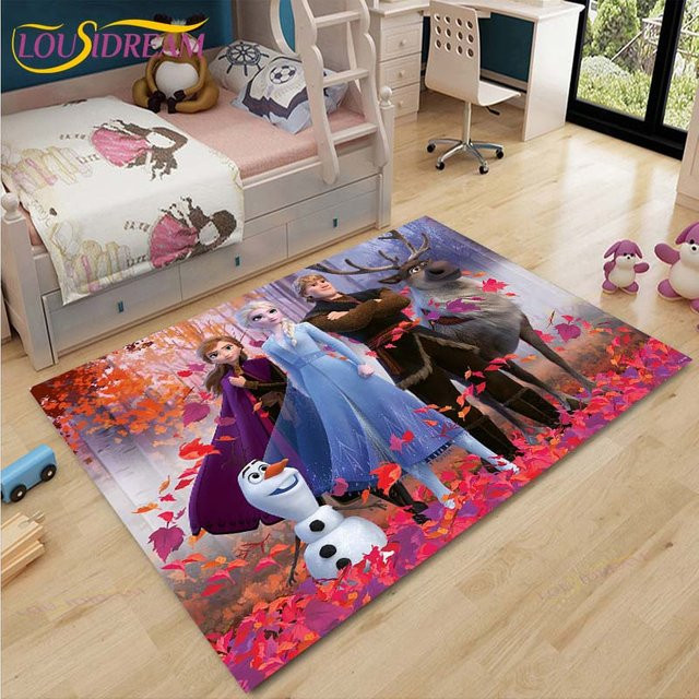 Die Eiskönigin Fußmatte für Kinder von new Yunheng mit Anna und Elsa Motiv, bunt, B/B: 160 x 200 cm - Bild 1