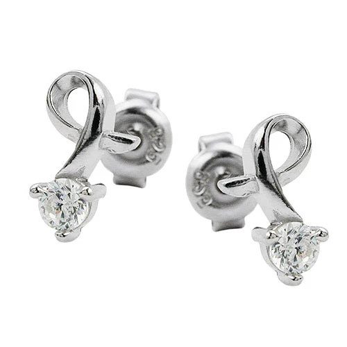 SIGO Ohrstecker 925 Silber, Zirkonia, Unisex - Bild 1