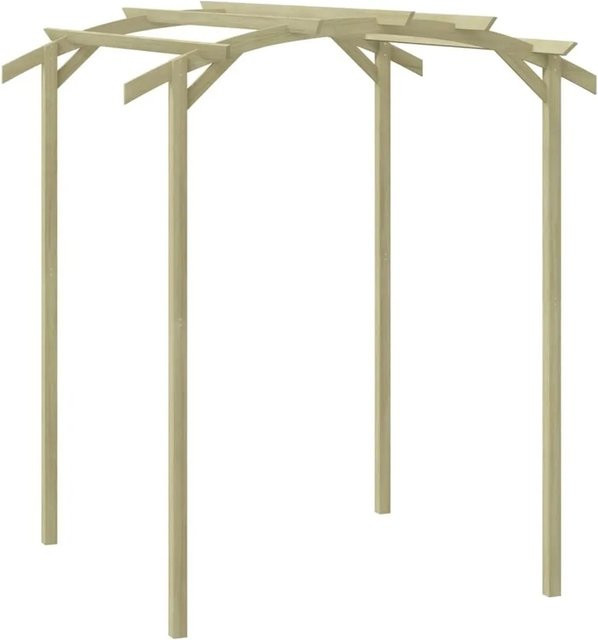 DELUKE Pergola aus Kiefernholz FEOL Gartenbogen als freistehende Rankhilfe für deinen Garten, B/T/H: 180 x 197 x 210 cm - Bild 1