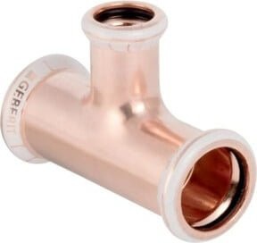 Geberit Mapress T-Stück reduziert aus Messing in Kupferoptik B/T/H: 3,5 x 1,5 x 3,5 cm - Bild 1