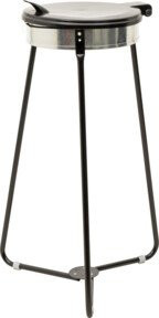 Stier Müllsackhalter aus Stahl in Schwarz für 120l Volumen, B/T/H: 51,5 x 51,5 x 93,5 cm - Bild 1