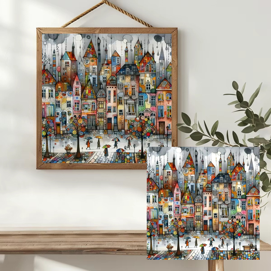 Regentown Kreuzstich DIY-Set mit Stickmaterial in Multicolour, Breite: 40 cm, Höhe: 40 cm - Bild 3