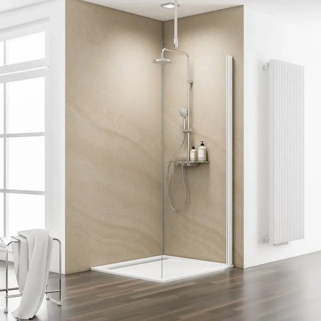 Schulte Duschwand MasterClass Walk In in Chromoptik und transparent, B: 90 cm, H: 200 cm - Bild 1