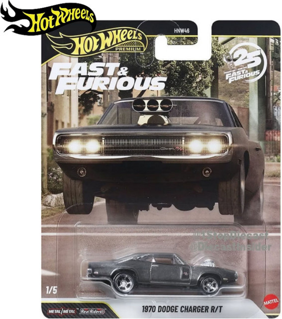 Hot Wheels Fast & Furious 1970 Dodge Charger R/T, Spielzeugauto, 1:64, Metall - Bild 1