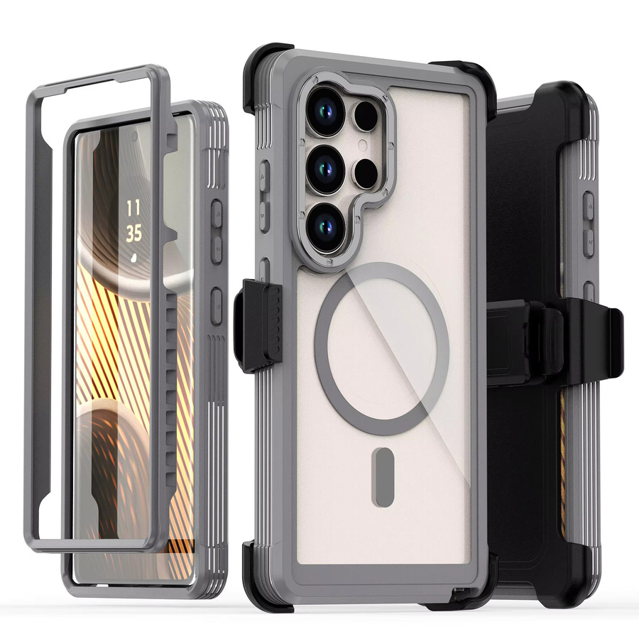 Samsung Armor Anti-Drop XT MagSafe Schutzhülle mit Ott Box Cover und Clip für Samsung Galaxy S26Ultra S25 S24 FE Plus in Grün - Bild 2