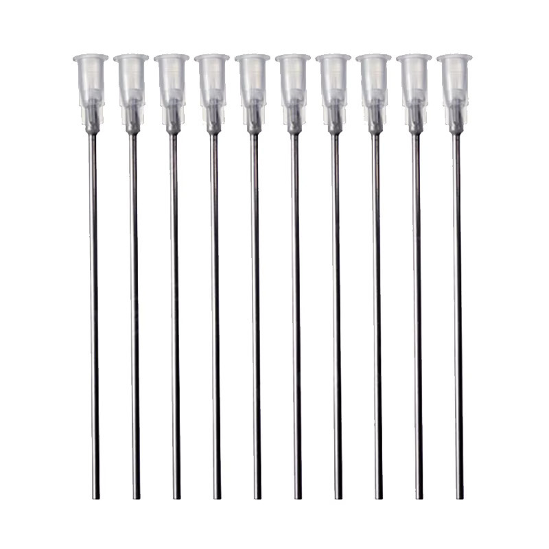 KingHui 10er Set Abgabenadeln aus Edelstahl in Weiß für Kleben und Füllung, 14G-27G, Länge: 117 mm - Bild 3