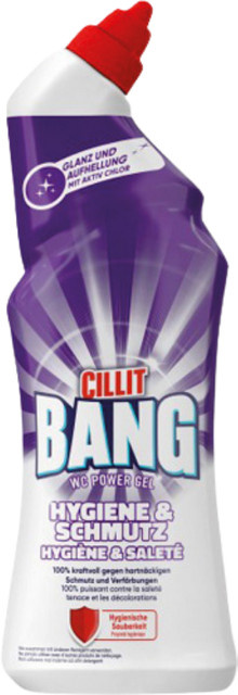 Cillit BANG WC Kraftgel Hygiene & Schmutz mit 10x Power Actions, Lila, 750ml - Bild 1