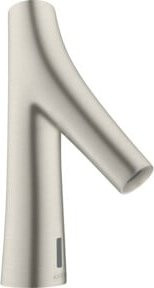 Hansgrohe Axor Starck Organic Elektronischer Waschtischmischer mit Sensor und Temperaturvoreinstellung in Edelstahl Optik Silber - Bild 1