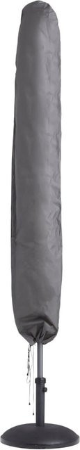 Perel Garten-Schutzhülle für Schirme aus Polypropylen-Gewebe, Grau, H: 220 cm, B: 400 cm, T: 400 cm - Bild 1