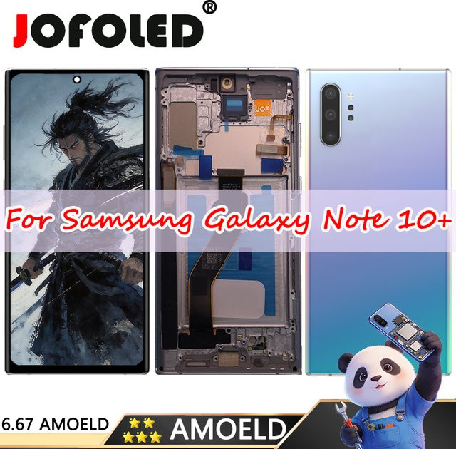 Samsung Galaxy Note10+ 5G AMOLED Display Ersatzbildschirm in Schwarz für SM-N976F und SM-N975F - Bild 1