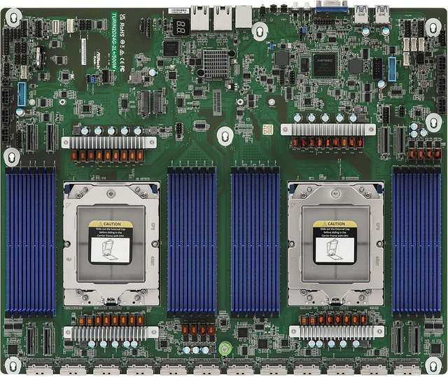 ASRock TURIN2D24G-2L+/500W Server-Mainboard mit Socket SP5 für AMD EPYC und 24 DIMM DDR5 Slots - Bild 1