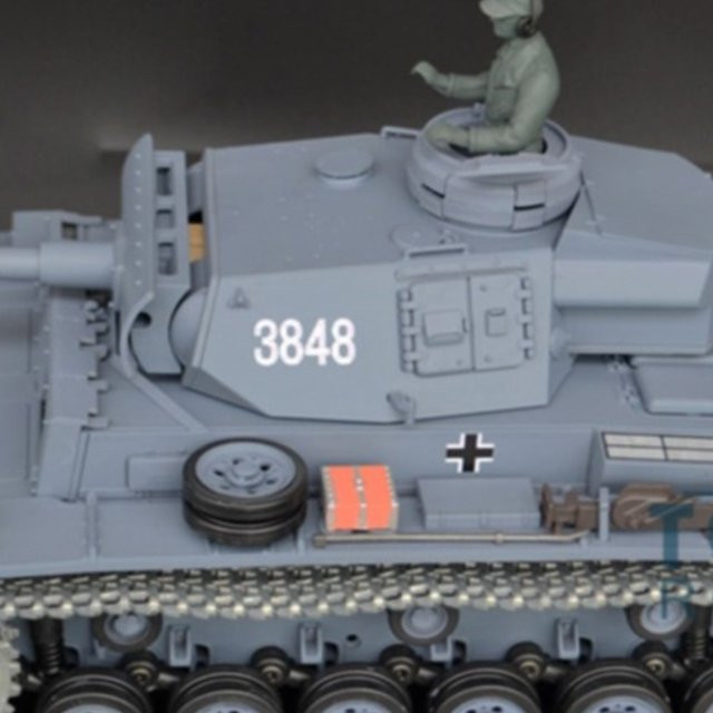 Heng Long Panther III L, Panzermodell, 1:16 Maßstab, Metall, Grau - Bild 1