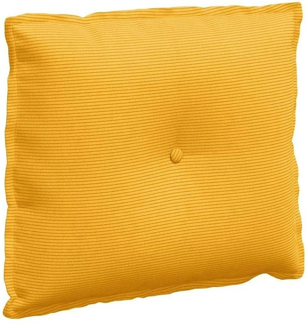 vidaXL Rückenkissen aus Cordstoff in Gelb, B/H: 60 x 50 cm - Bild 1
