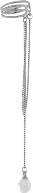 Neoglint Clip-Ohrring Damen, Fauxperlenkette Quaste, Weiß - Bild 1