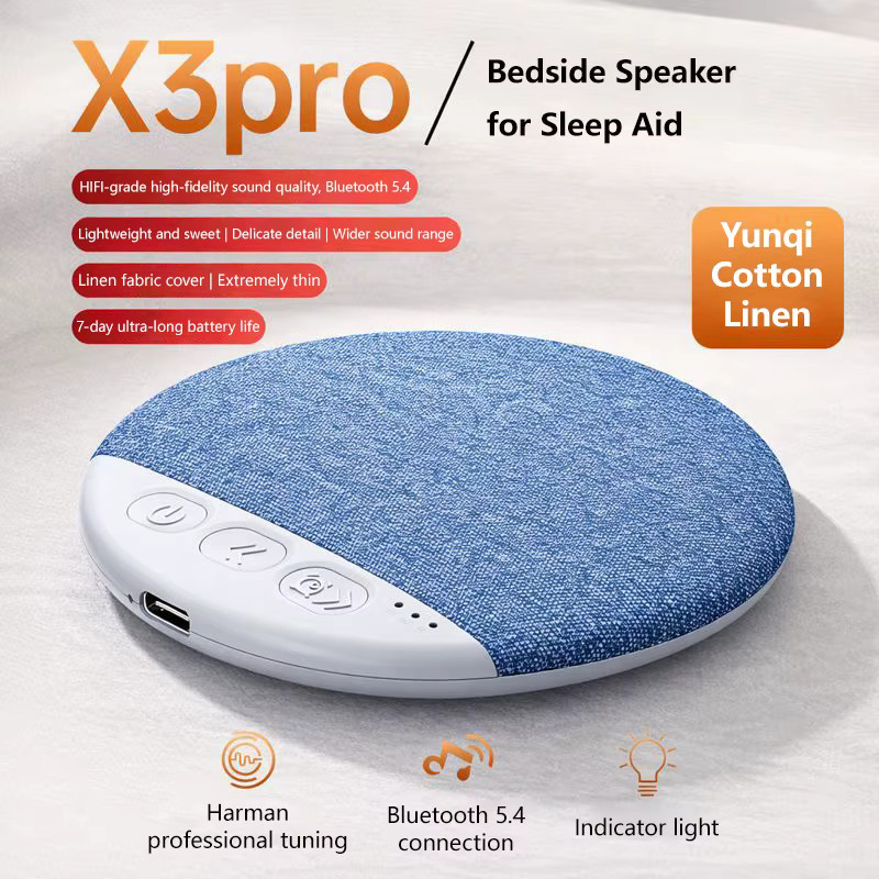 Lenovo Schlaf-Bluetooth-Lautsprecher Mini mit Naturgeräuschen und Weißem Rauschen, kabelloser MP3-Musikplayer mit Zeitschaltuhr, Weiß - Bild 6