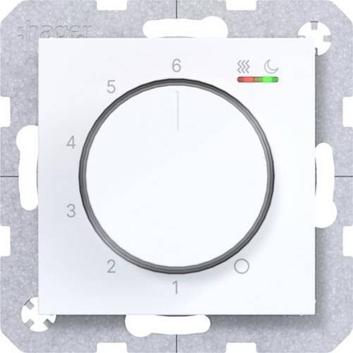 Hager WAN5011WG Temperaturregler in Weiß - Bild 1