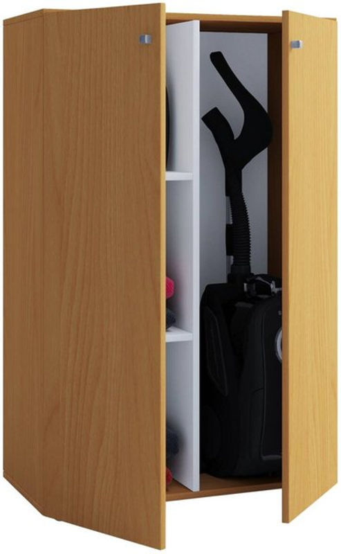 VCM Putzschrank Lona XL aus Holzwerkstoff mit Drehtüren, Breite: 39 cm, Höhe: 105 cm, Tiefe: 70 cm, braun - Bild 3
