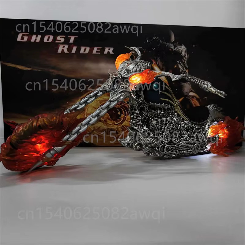 Bandai Marvel Ghost Rider mit Motorradfigur, Figura-Modell, Beleuchtung - Bild 3