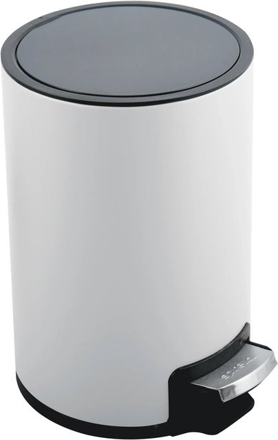 Spirella Kosmetikeimer Riku 5 in Weiß mit Pedal, Soft-Close und herausnehmbarem Inneneimer, B/T/H: 30,0 x 20,0 x 5,0 cm - Bild 1