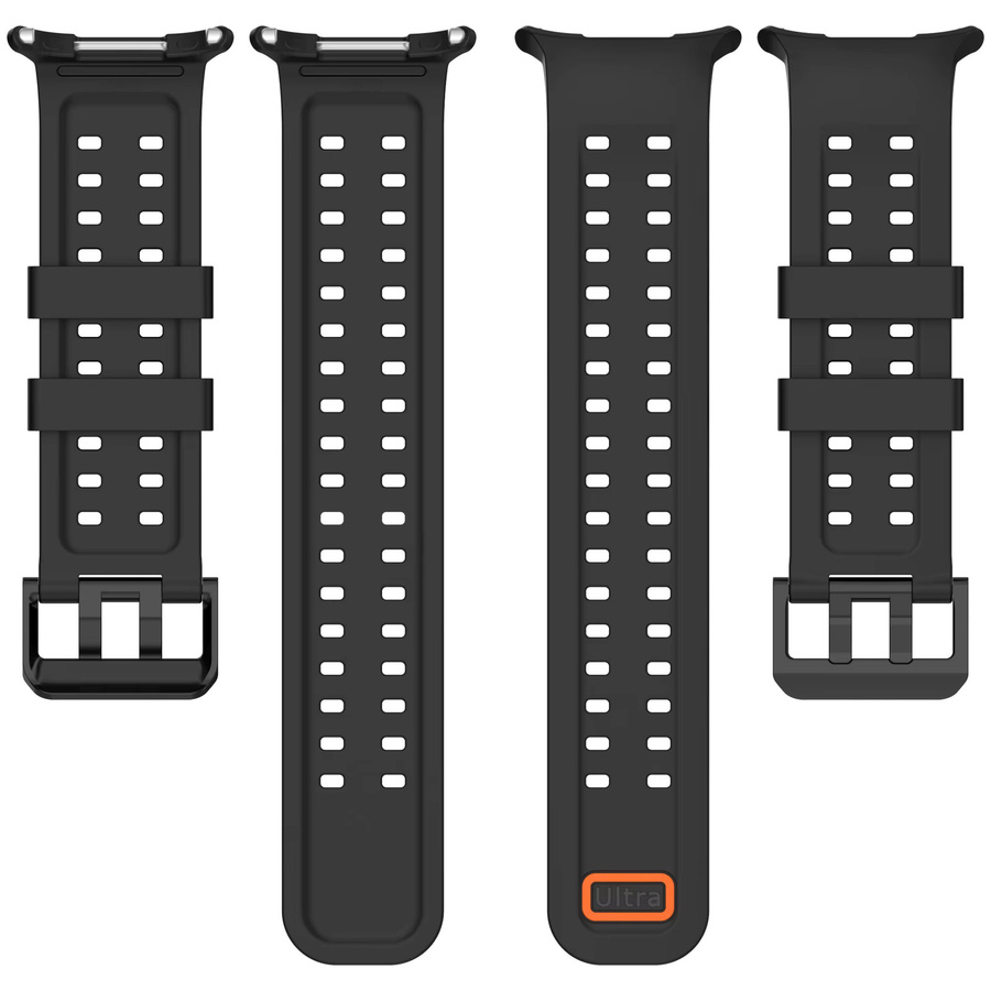 Uhrenarmband Silikon, Samsung Galaxy Watch Ultra (2025) 47mm, Schwarz, Unisex - Bild 4