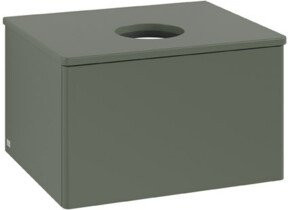V&B Waschtischunterschrank Antao ohne Frontstruktur, Farbe: Grau, B/T/H: 60 x 36 x 50 cm - Bild 1