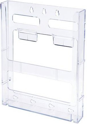 Deflecto Prospekthalter DIN A4 Transparent B/H/T: 22,8 x 28,5 x 5,0 cm - Bild 1