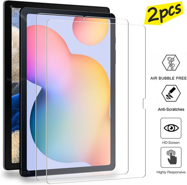 2 Stück kratzfeste HD-Displayschutzfolien aus gehärtetem Glas für Samsung Galaxy Tab A9 Plus, A8, A7 Lite, S9, S8 Ultra, S7 FE, S6, S5e in Transparent - Bild 1