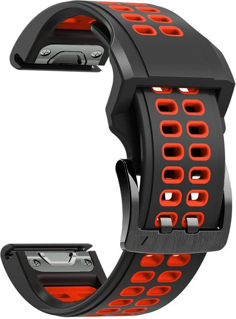 ZENHEO Uhrenarmband Silikon, Schwarz, Unisex - Bild 1