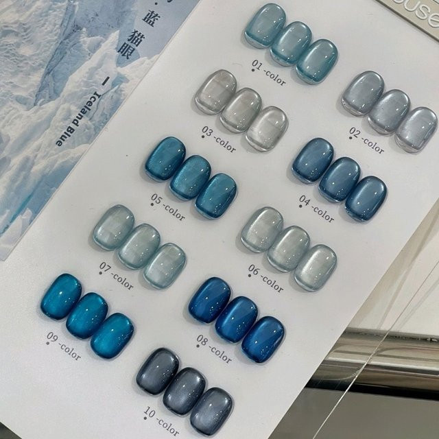 MISS MIANEL Nagellack, Blau, Schimmernd, 10 ml - Bild 1