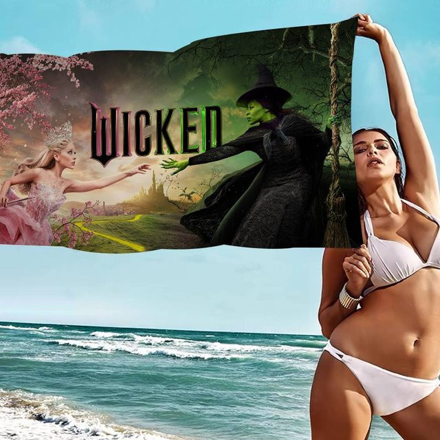 W-wicked Movie Mikrofaser-Strandtuch schnelltrocknend für Strand, Pool und Reisen - Bild 1
