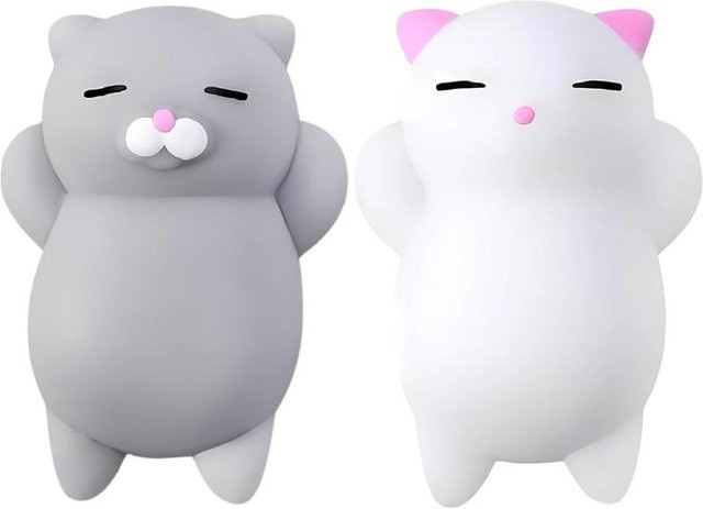 Fashnics Squishy Katze Set, 2-teiliges Set, gray - Bild 1