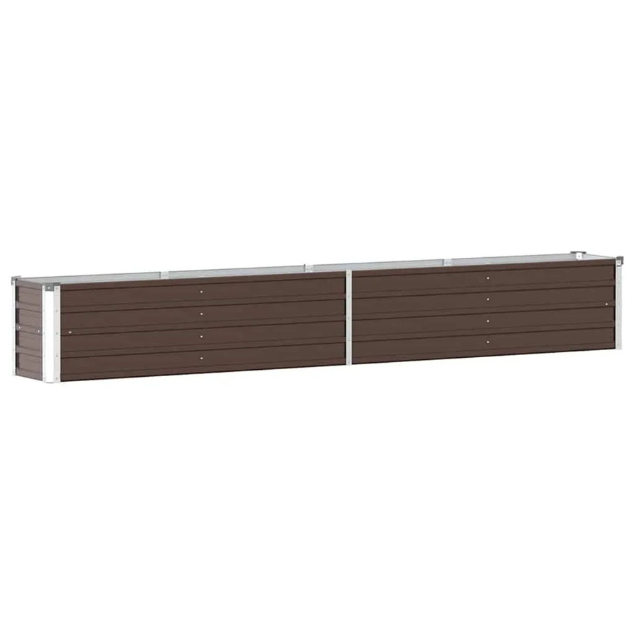 DELUKE Hochbeet OSKAR aus verzinktem Stahl in Braun, B/T/H: 320 x 40 x 45 cm - Bild 2