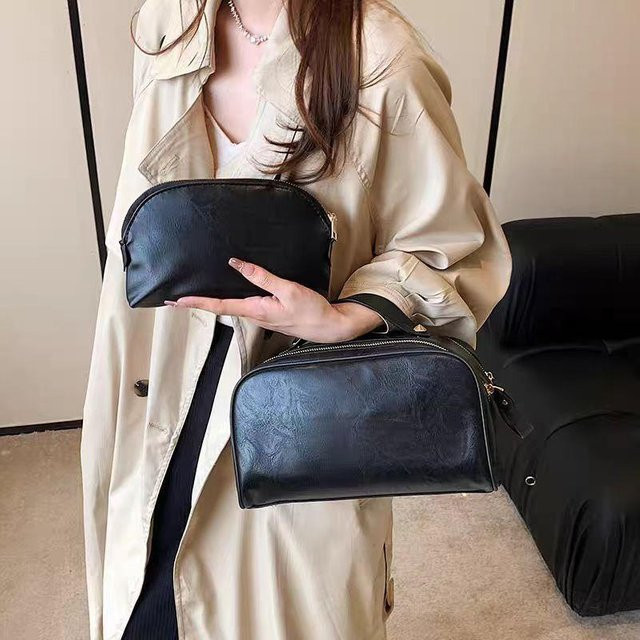 JMG Bags Kosmetiktasche aus Leder, 2-teiliges Set, Damen - Bild 1