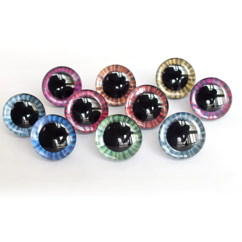 3D-Glitzer-Sicherheits-Spielzeugaugen, 20-teiliges Set, Bunt / Mehrfarbig - Bild 2