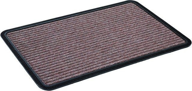 Astra Fußmatte Border Star in Braun mit Sternen-Design, B/B/H: 60 x 40 x 1 cm - Bild 1