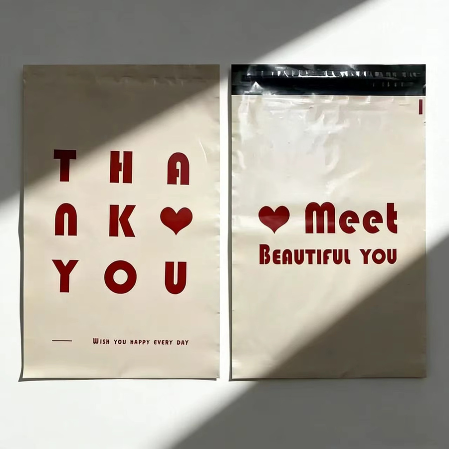 20 Stück INPLUSTOP Versandtaschen aus Kraftpapier in Beige, selbstklebende Express-Verpackungstaschen für Kleidung und Spielzeug - Bild 3