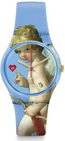 Swatch Armbanduhr, Quarz, Kunststoff, Blau, Unisex - Bild 1