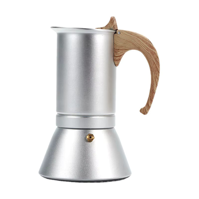 JUSTINLAU Moka Kaffeemaschine Espresso Maker für Induktion, Silber, 150 ml / 300 ml - Bild 2