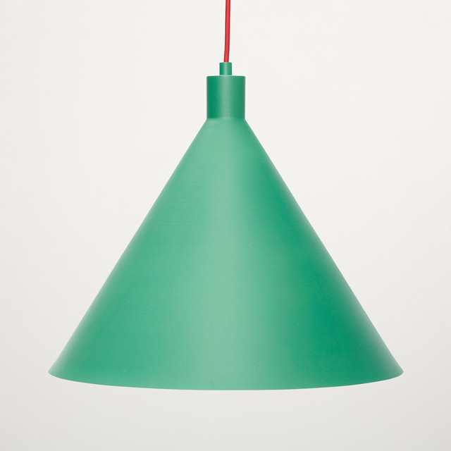 Hübsch Interior Deckenlampe Yama in Grün, dimmbar, E27, Durchmesser: 40 cm, Höhe: 35 cm - Bild 1