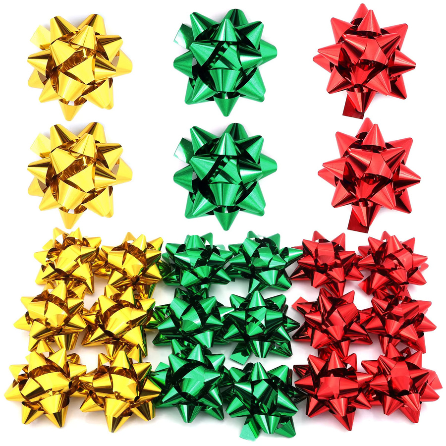 20 Stück selbstklebende Bogen mit Stern- und Blumenmotiven in Blau und Multicolour für deine Weihnachts- und Partydekoration sowie zum DIY-Geschenkverpacken - Bild 5