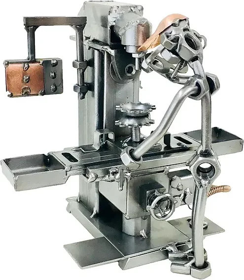 Schraubenmännchen Fräser von Hinz & Kunst in Silber aus Metall - Bild 1