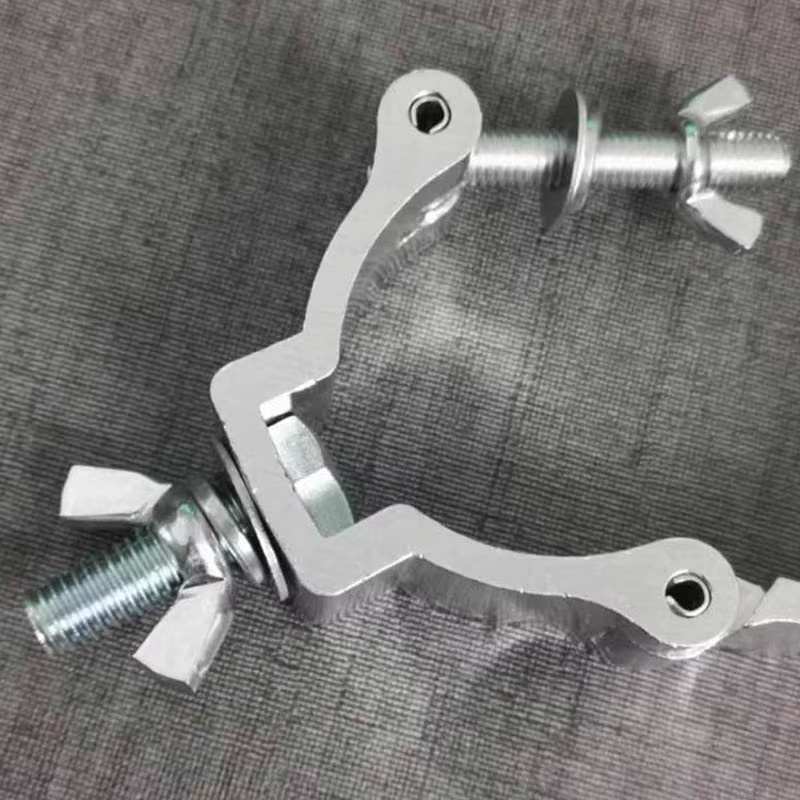QUNAO Schnellverschluss-Einzelring-Schnalle aus Aluminiumlegierung in Gelb für die schnelle Montage von Bühnenlicht-Lampenhaken und Befestigungswerkzeugen - Bild 2
