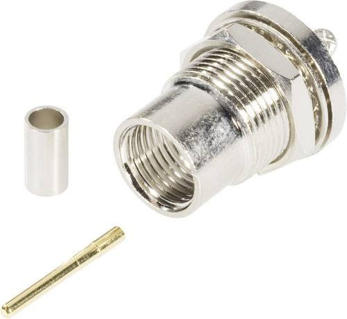 BKL Electronic FME-Steckverbinder Stecker Einbau vertikal 50 Ohm in Silber - Bild 1