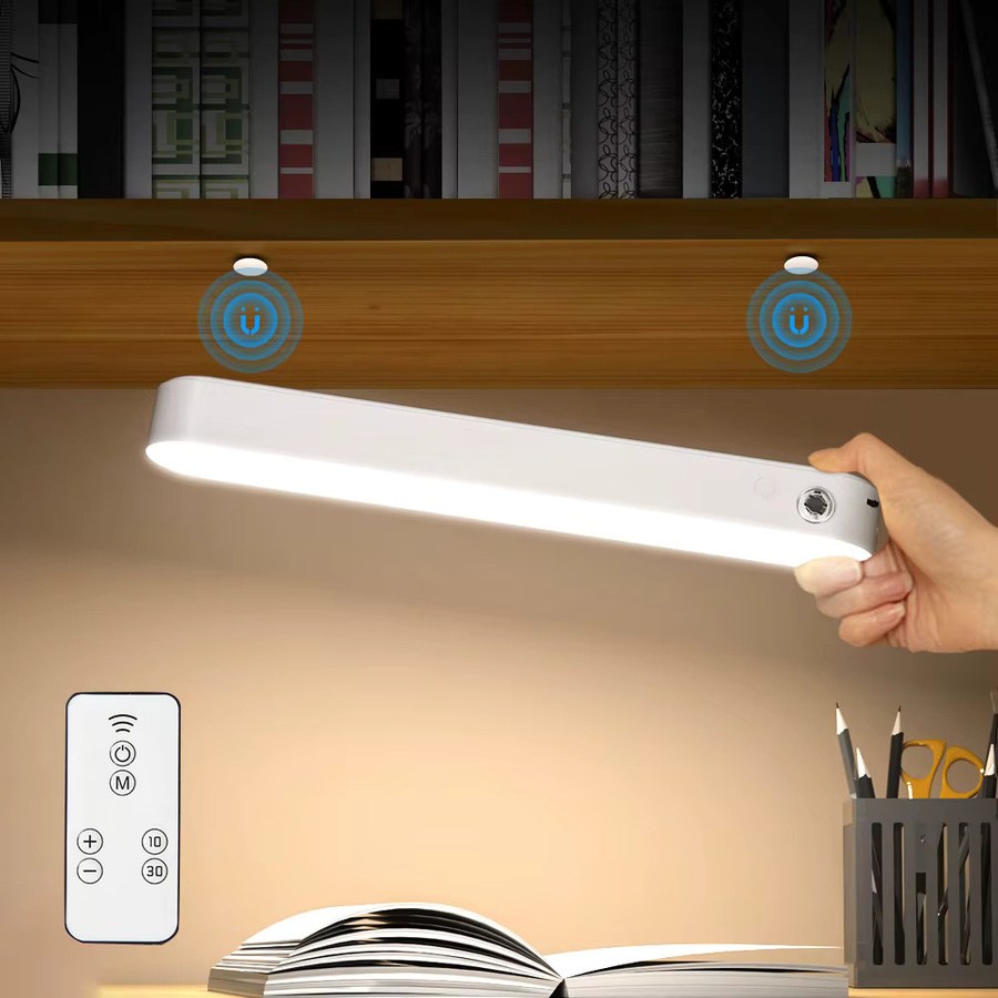 Lyfs LED Tischlampe mit Fernbedienung und USB-Anschluss, Magnetisches Nachtlicht in Weiß für Schlafzimmer und zum Lesen - Bild 4