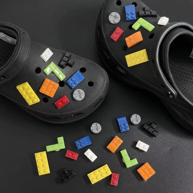 Bandai Schuhcharms-Set, Tetris-Stil, Unisex - Bild 2