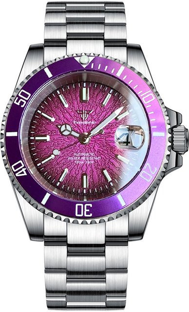 Tandorio Taucheruhr, Automatik, Edelstahl, 40 mm, Herren, Saphirglas, 20 ATM - Bild 1